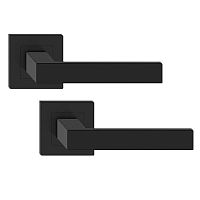 Ручки на розеті METAL-BUD Topaz (квадратна) чорний матовий